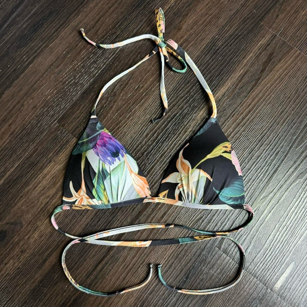 Zara Multicolor Floral Bikini Top